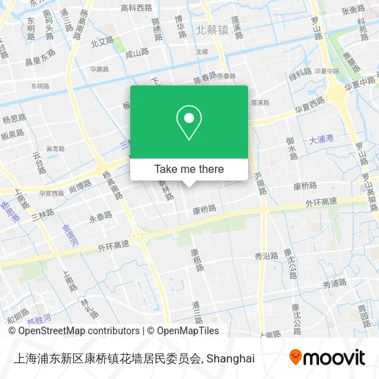 上海浦东新区康桥镇花墙居民委员会 map