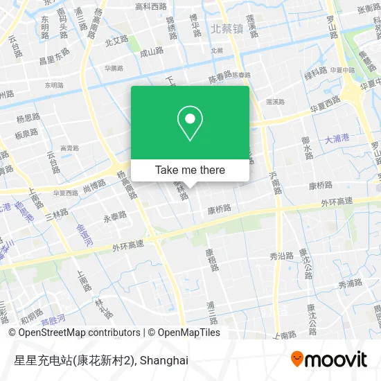 星星充电站(康花新村2) map