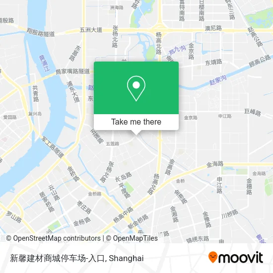 新馨建材商城停车场-入口 map
