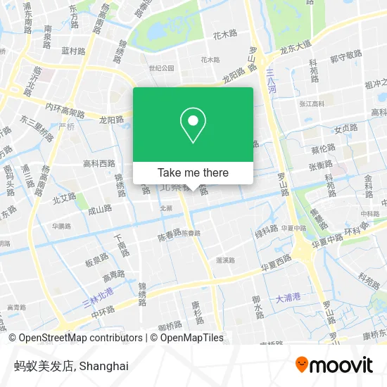 蚂蚁美发店 map