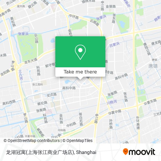 龙湖冠寓(上海张江商业广场店) map