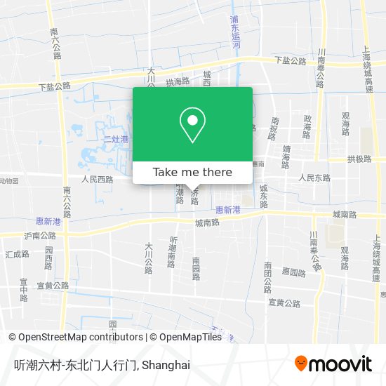 听潮六村-东北门人行门 map