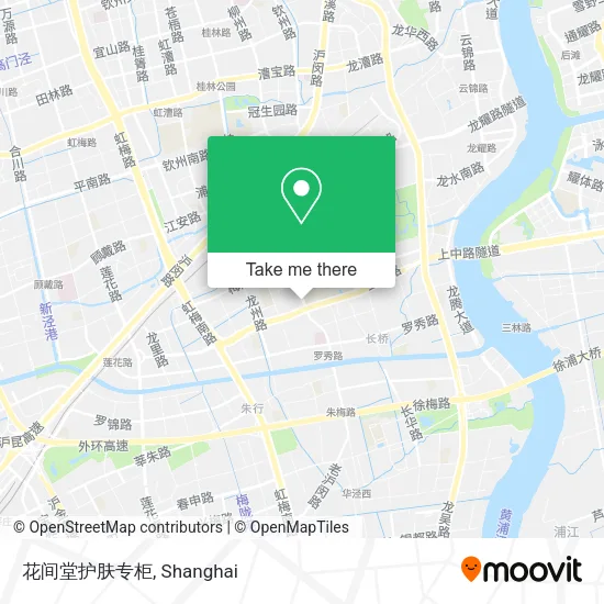 花间堂护肤专柜 map