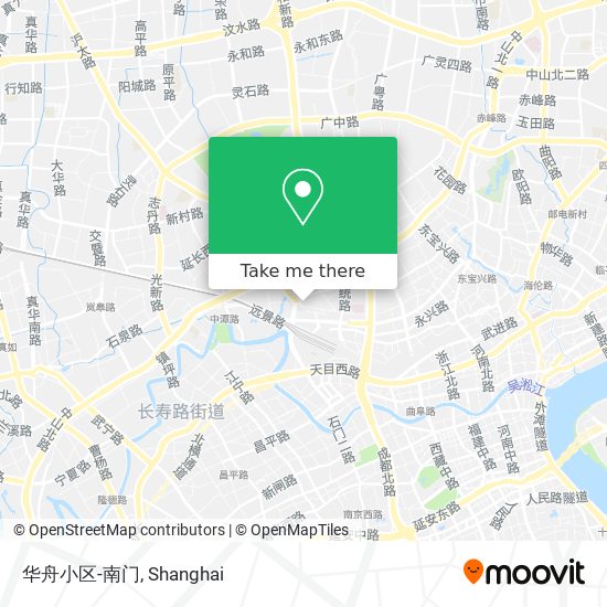 华舟小区-南门 map