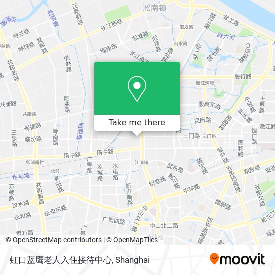 虹口蓝鹰老人入住接待中心 map