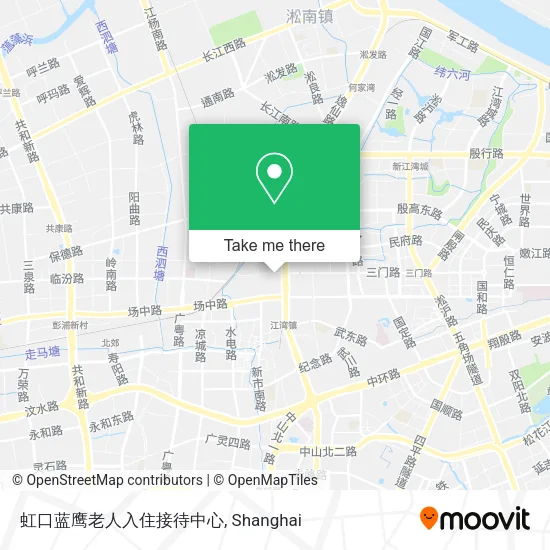 虹口蓝鹰老人入住接待中心 map