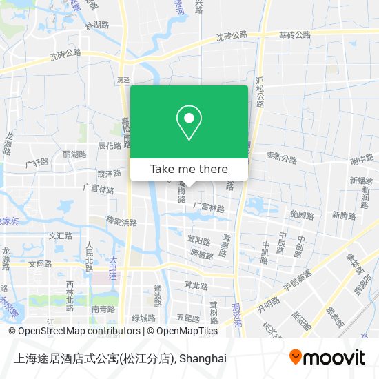 上海途居酒店式公寓(松江分店) map