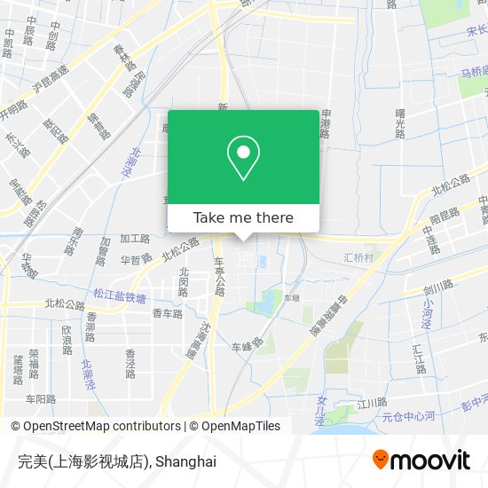 完美(上海影视城店) map