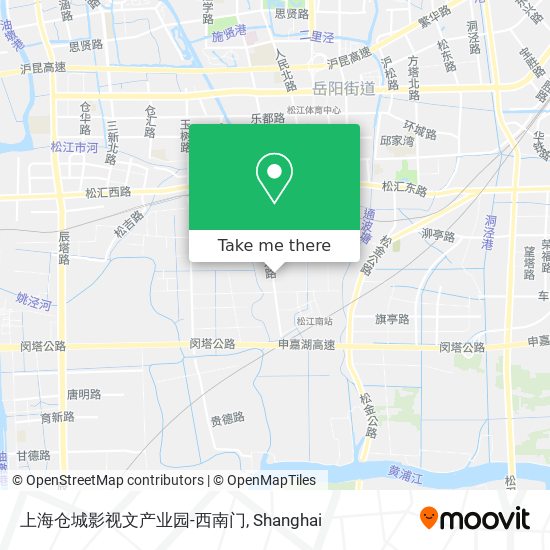 上海仓城影视文产业园-西南门 map
