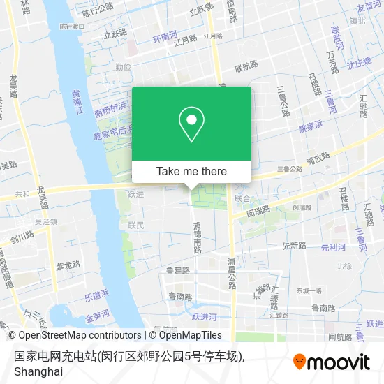 国家电网充电站(闵行区郊野公园5号停车场) map