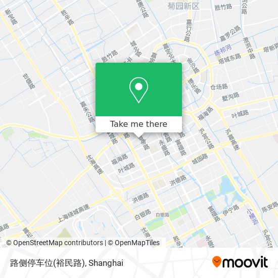路侧停车位(裕民路) map