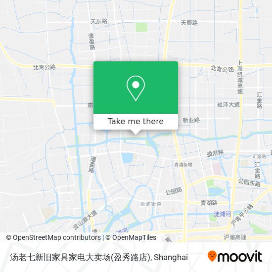 汤老七新旧家具家电大卖场(盈秀路店) map