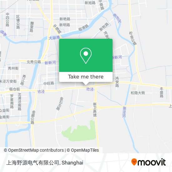 上海野源电气有限公司 map