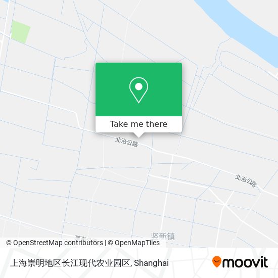 上海崇明地区长江现代农业园区 map