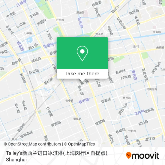 Talley's新西兰进口冰淇淋(上海闵行区自提点) map