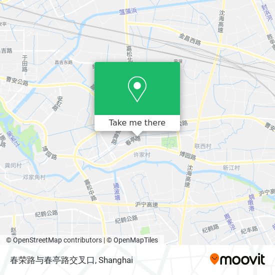 春荣路与春亭路交叉口 map