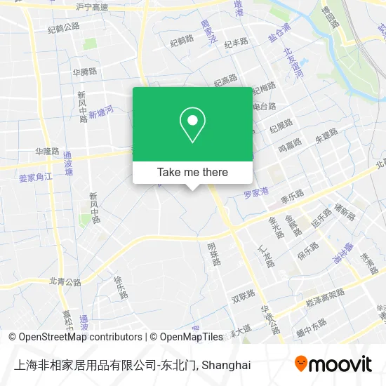 上海非相家居用品有限公司-东北门 map