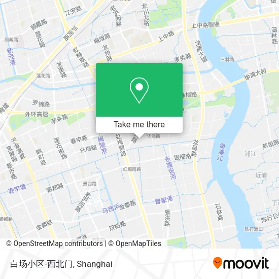 白场小区-西北门 map