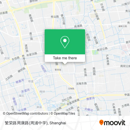 繁荣路周康路(周浦中学) map
