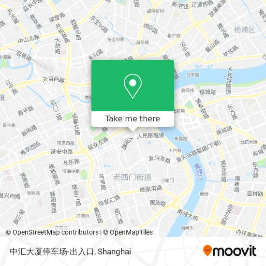 中汇大厦停车场-出入口 map