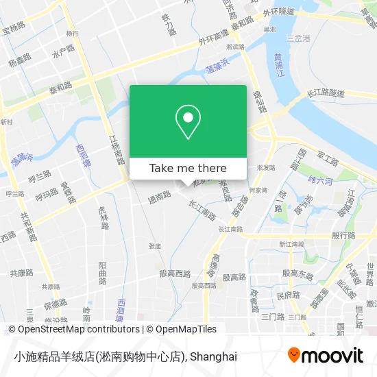 小施精品羊绒店(淞南购物中心店) map