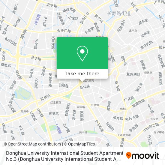 Donghua University International Student Apartment No.3 map
