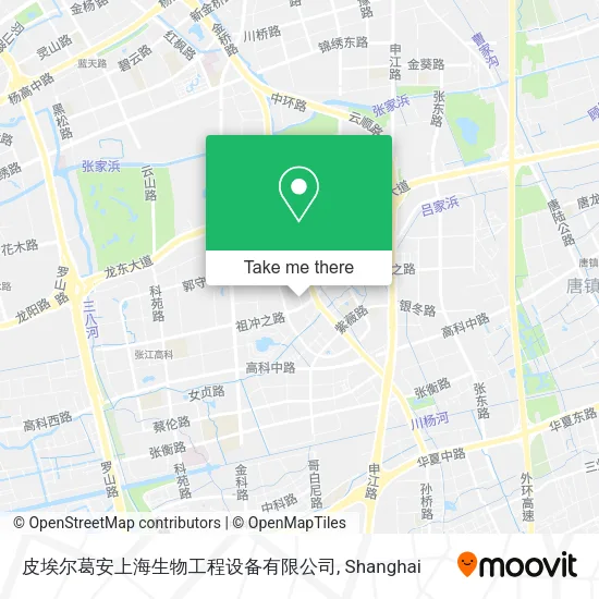 皮埃尔葛安上海生物工程设备有限公司 map