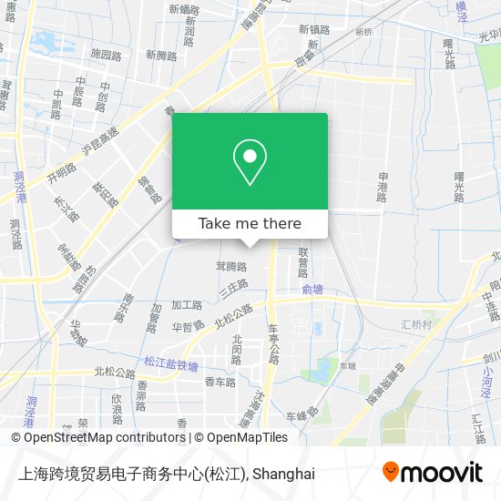 上海跨境贸易电子商务中心(松江) map