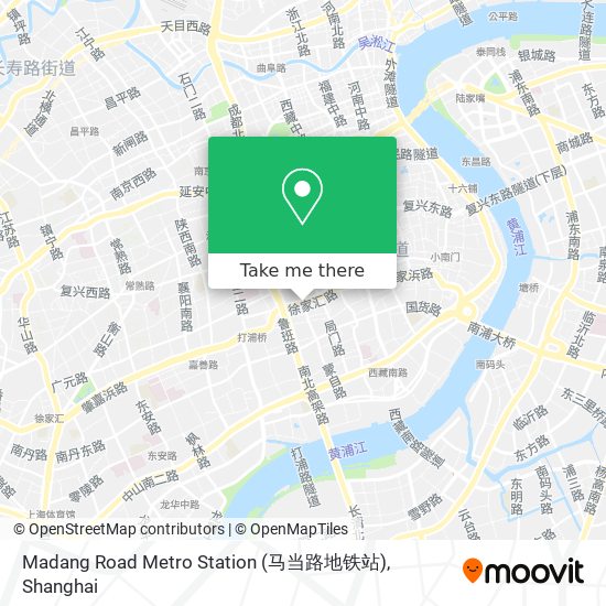 Madang Road Metro Station (马当路地铁站) map