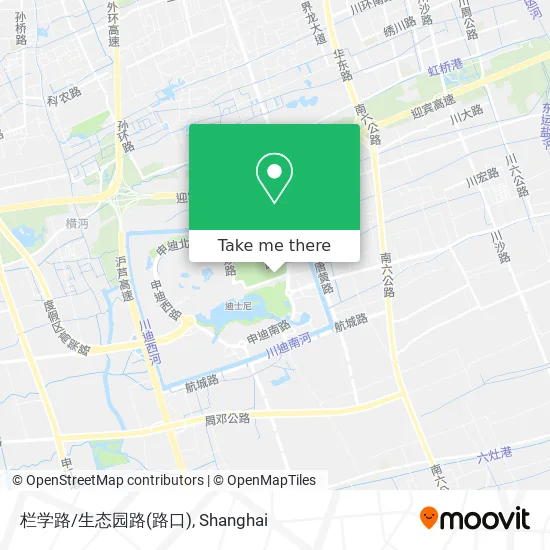 栏学路/生态园路(路口) map