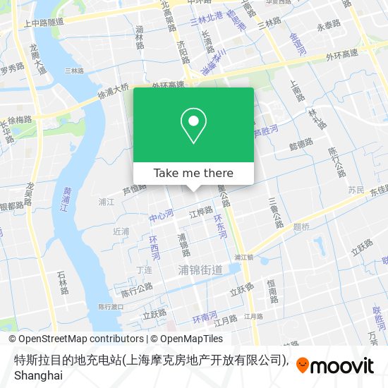 特斯拉目的地充电站(上海摩克房地产开放有限公司) map
