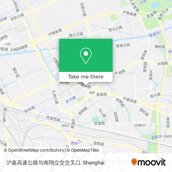 沪嘉高速公路与南翔立交交叉口 map