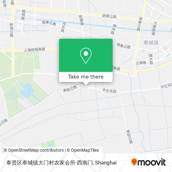 奉贤区奉城镇大门村农家会所-西南门 map