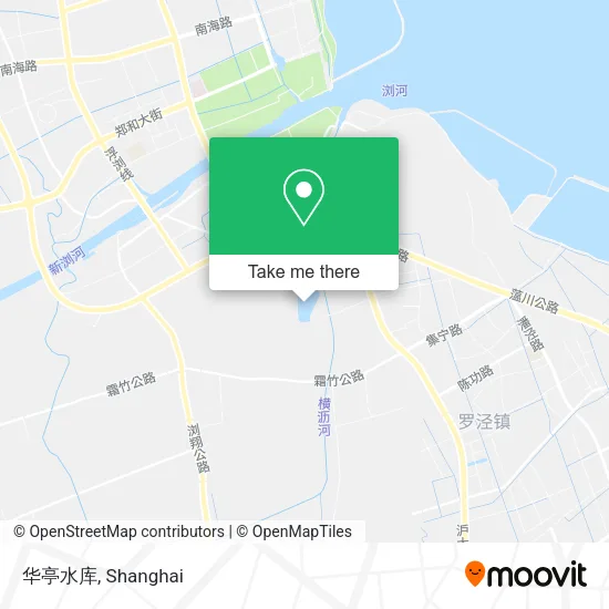 华亭水库 map