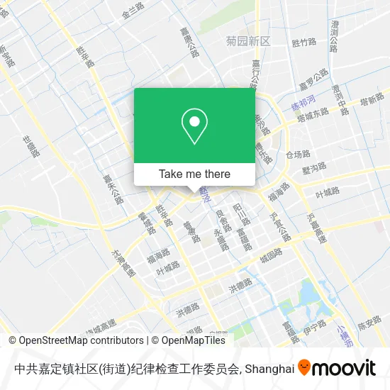 中共嘉定镇社区(街道)纪律检查工作委员会 map