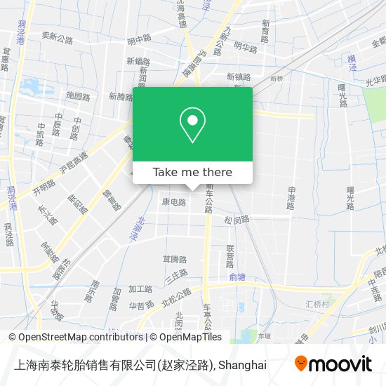 上海南泰轮胎销售有限公司(赵家泾路) map