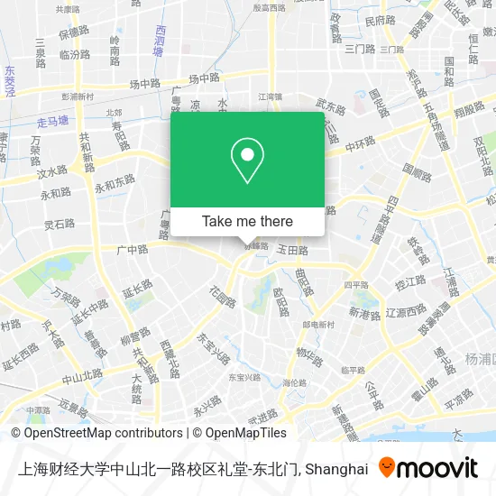 上海财经大学中山北一路校区礼堂-东北门 map