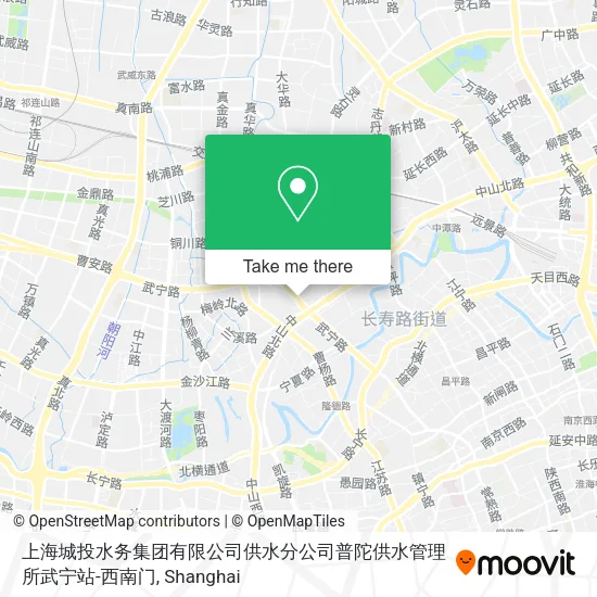 上海城投水务集团有限公司供水分公司普陀供水管理所武宁站-西南门 map