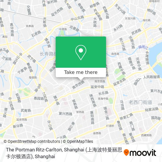 The Portman Ritz-Carlton, Shanghai (上海波特曼丽思卡尔顿酒店) map