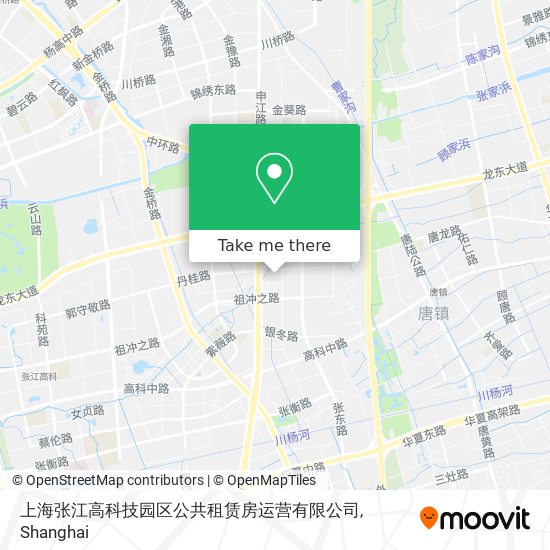 上海张江高科技园区公共租赁房运营有限公司 map