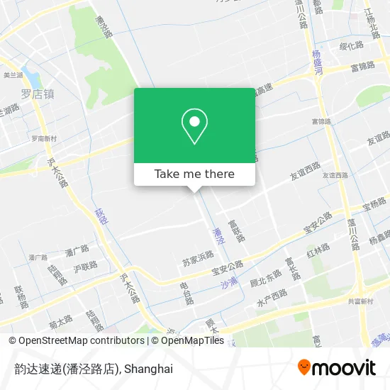 韵达速递(潘泾路店) map