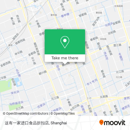这有一家进口食品折扣店 map