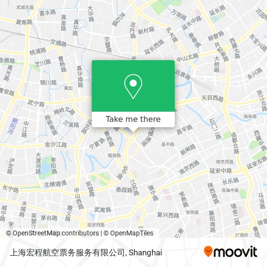 上海宏程航空票务服务有限公司 map