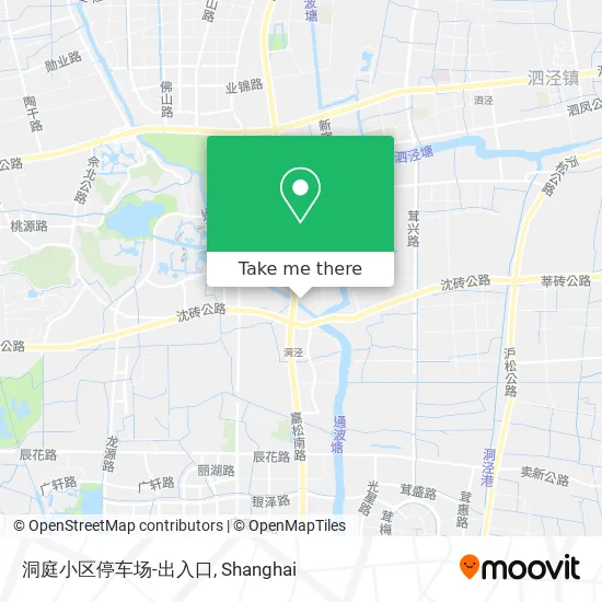 洞庭小区停车场-出入口 map