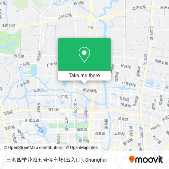 三湘四季花城五号停车场(出入口) map