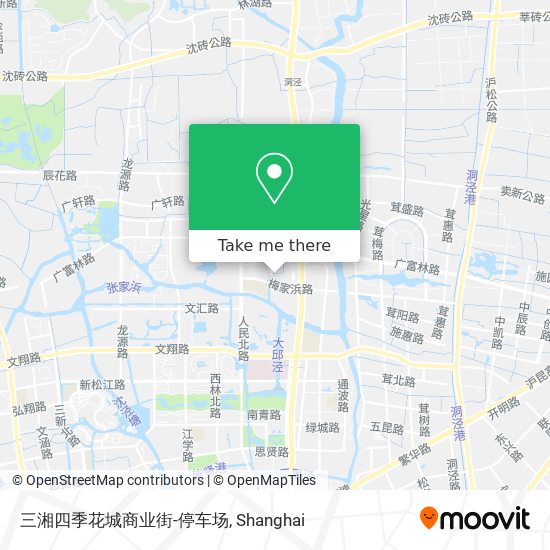 三湘四季花城商业街-停车场 map