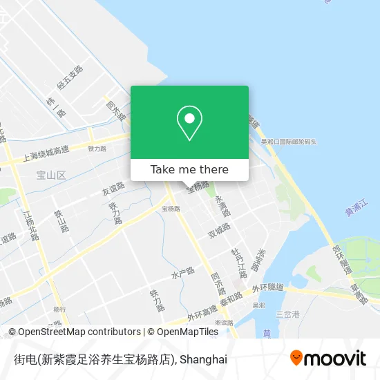 街电(新紫霞足浴养生宝杨路店) map
