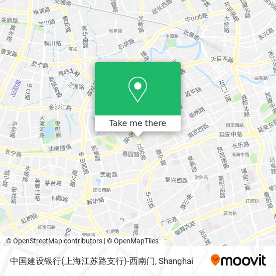 中国建设银行(上海江苏路支行)-西南门 map
