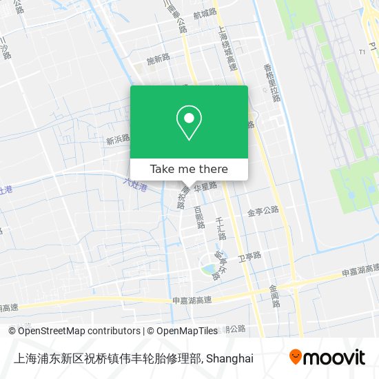 上海浦东新区祝桥镇伟丰轮胎修理部 map