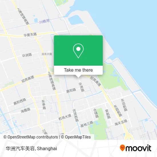 华洲汽车美容 map